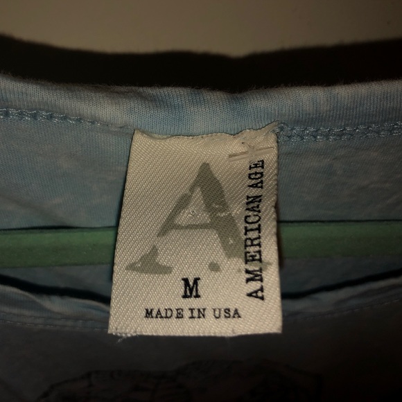 Light Blue Graphic American Age Tank Top - Picture 4 of 4